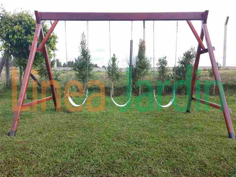 Portico con Hamacas, Columpios Linea Jardin