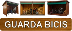 Guarda Bicicletas, Guarda Motos, Guarda Fourtraks y Leña, Leñero para exterior