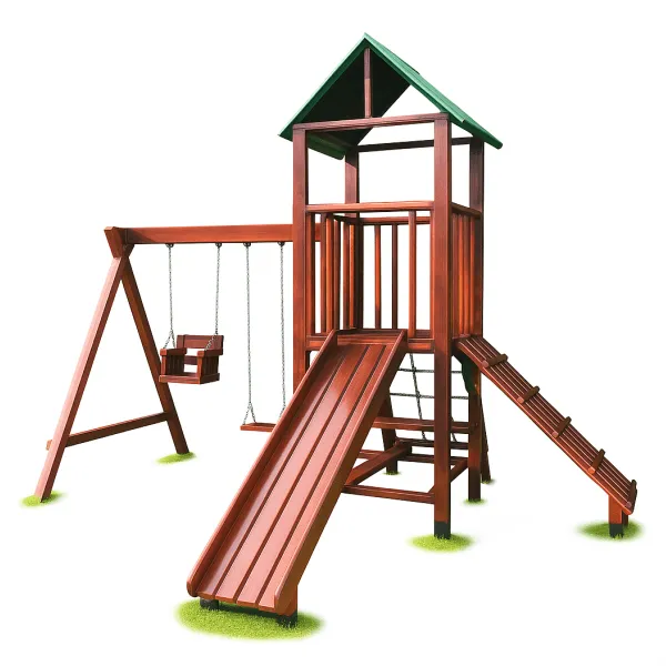 Mangrullos Infantiles con Tobogan y Hamacas, Juegos de Plaza